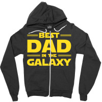 Best Dad In The Galaxy Zipper Hoodie | Artistshot