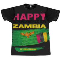 Happy Independence Day Zambia Graphic T-shirt | Artistshot