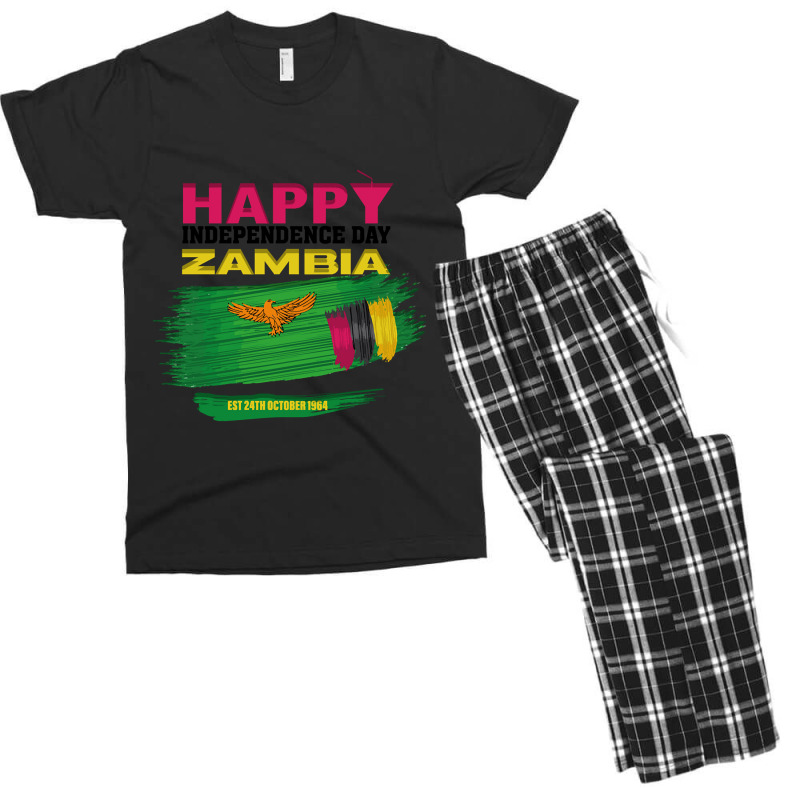 Happy Independence Day Zambia Men's T-shirt Pajama Set by joanmouse000 | Artistshot