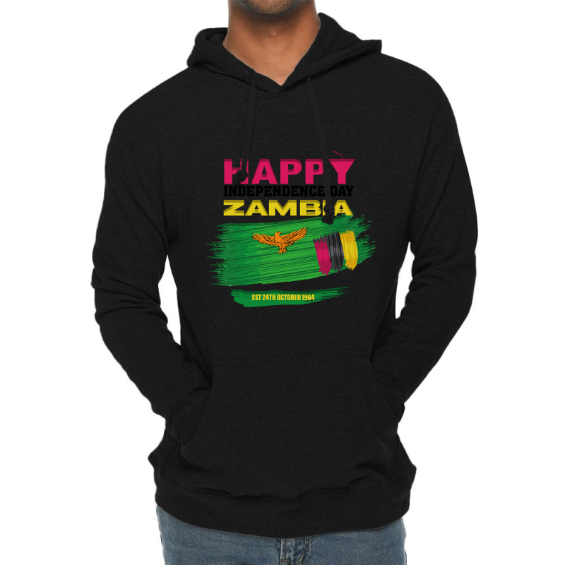 Happy Independence Day Zambia Lightweight Hoodie by joanmouse000 | Artistshot