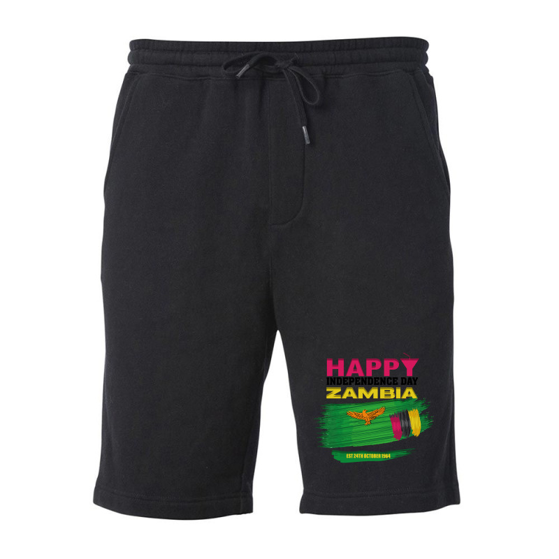 Happy Independence Day Zambia Fleece Short by joanmouse000 | Artistshot