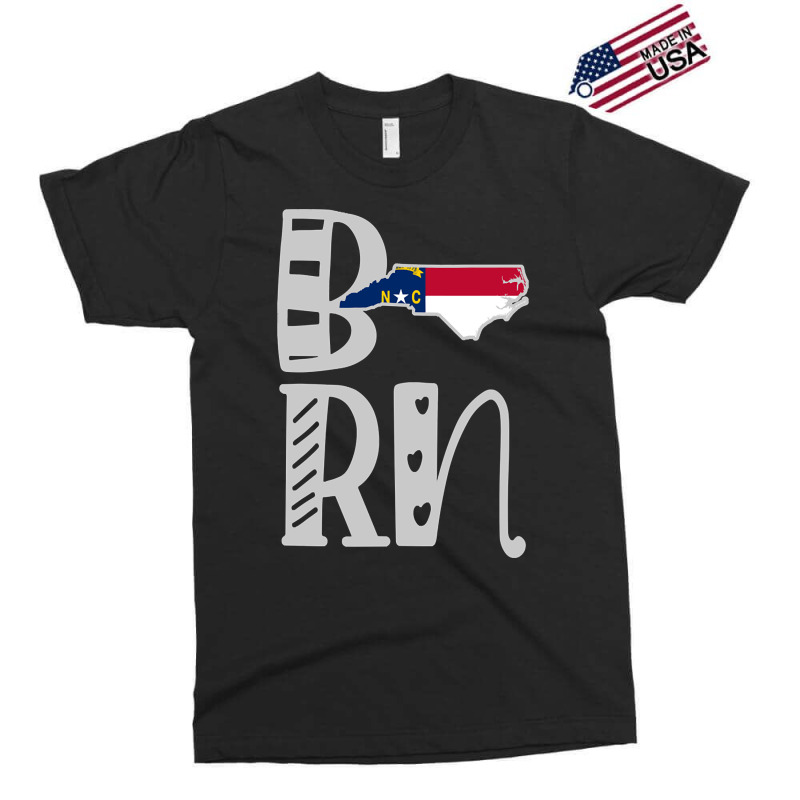 Born North Carolina In Art Block Letters Exclusive T-shirt | Artistshot