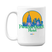 Paradise Beach Hotel   Thunder In Paradise 15 Oz Coffee Mug | Artistshot