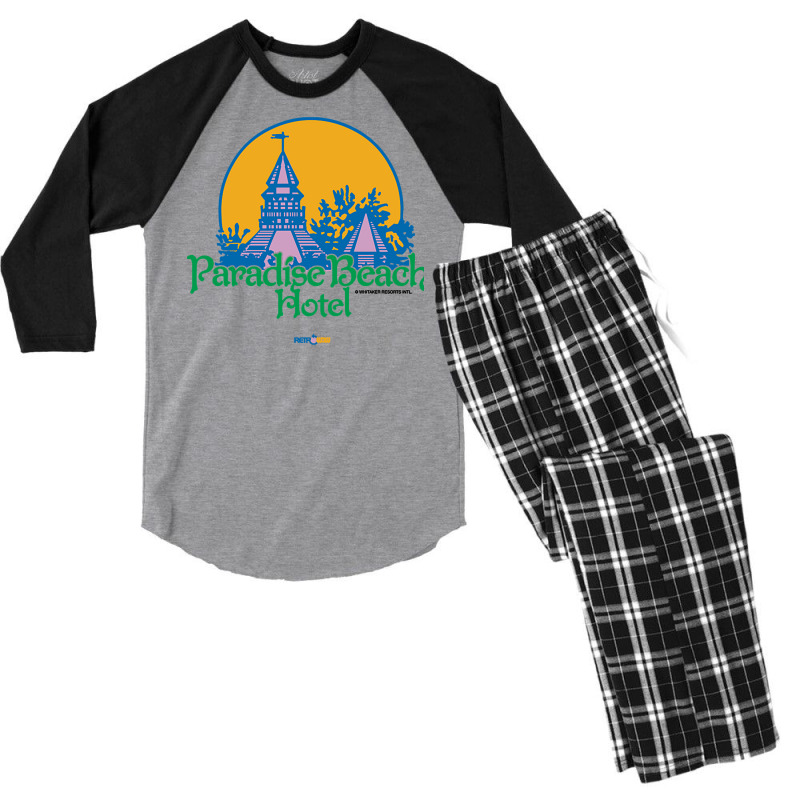 Paradise Beach Hotel   Thunder In Paradise Men's 3/4 Sleeve Pajama Set | Artistshot