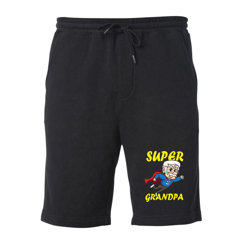 Super Grandpa Funny Grandfather Superhero Fleece Short by OmarFerrerRios | Artistshot