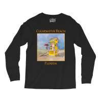 Cute Lifeguard Tower In Clearwater Beach Florida-j7gqm Long Sleeve Shirts | Artistshot