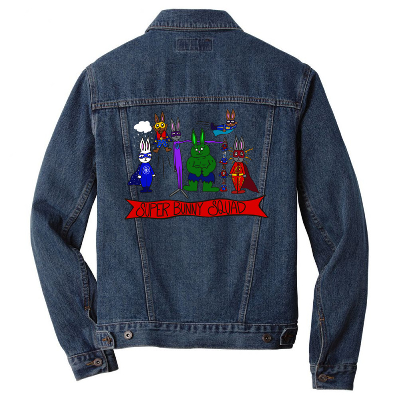 Super Bunny Squad Men Denim Jacket by zealotperkkao | Artistshot