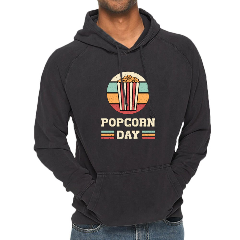 Cinema Popcorn Day Movie Snack Pop Film Gift Idea Vintage Hoodie | Artistshot