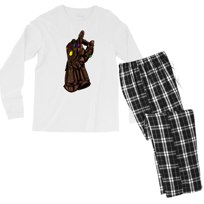 Infinity Gauntlet Snap! (infinity War Reference) Men's Long Sleeve Pajama Set by mashakreejaw | Artistshot