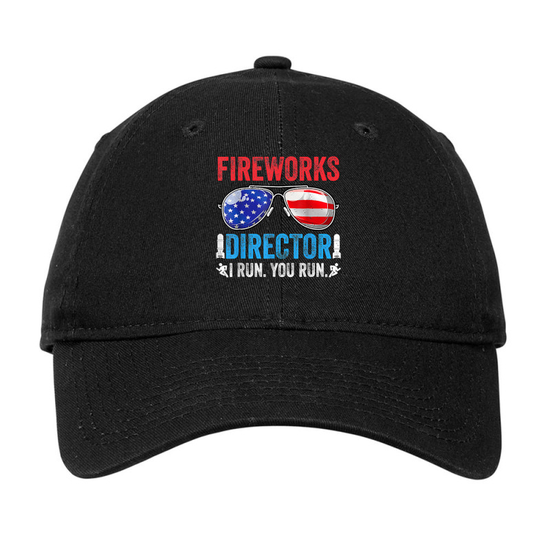 Fireworks Director Funny 4th Of July Patriotic American Flag T Shirt Adjustable Cap by marfoekidzind | Artistshot