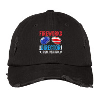 Fireworks Director Funny 4th Of July Patriotic American Flag T Shirt Vintage Cap | Artistshot