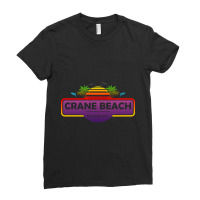 Crane Beach Massachusetts, Palm Trees Sunset Summer-tsn1s Ladies Fitted T-shirt | Artistshot