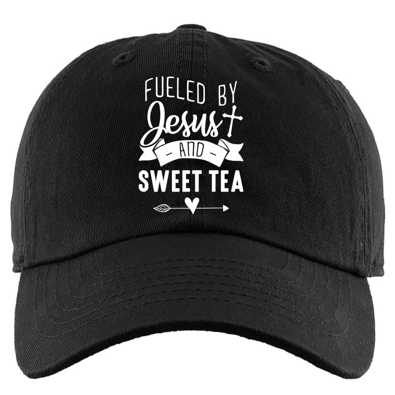 Christian Gift Tee Fueled By Jesus And Sweet Tea Kids Cap by brushdatum98 | Artistshot