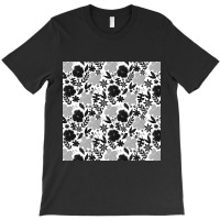 Black And White Sorbet Flowers T-shirt | Artistshot