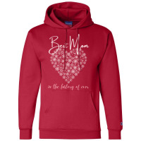 Best Mom In The History Of Ever Flower Heart Champion Hoodie | Artistshot