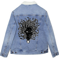 Black Medusa 2 Unisex Sherpa-lined Denim Jacket | Artistshot