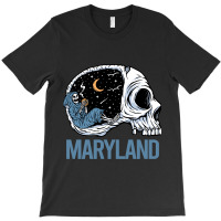 Chilling Skeleton Maryland T-shirt | Artistshot