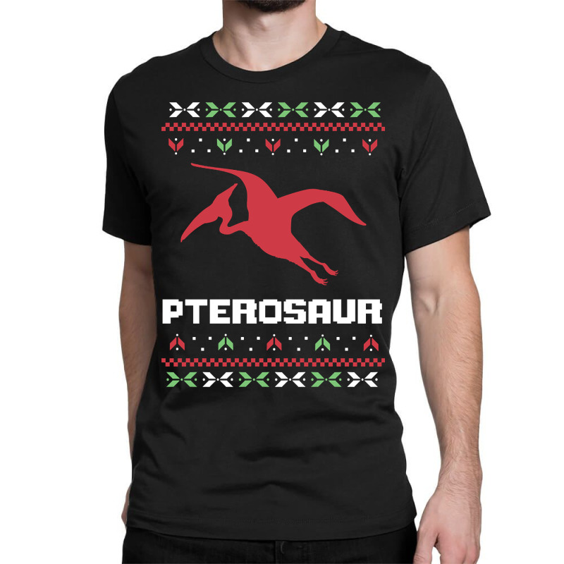 Christmas Pterosaur Ugly Sweater Classic T-shirt | Artistshot