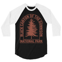 Black Canyon National Park Colorado Vintage Tree 3/4 Sleeve Shirt | Artistshot