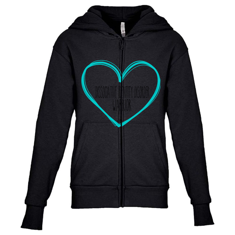 Trending Dissociative Identity Disorder Warrior Heart Support Youth Zipper Hoodie by Inmamlil638 | Artistshot