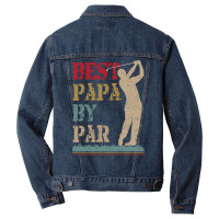 Best Papa By Par Golf T Shirt Men Denim Jacket | Artistshot