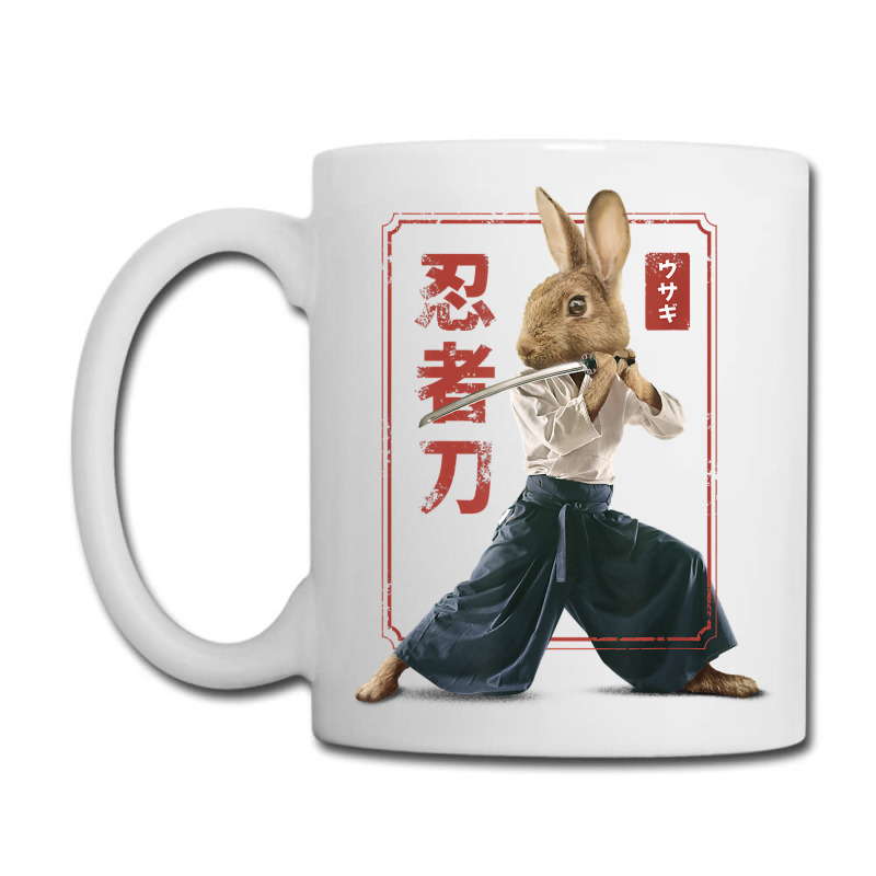 Japanese Samurai Ninja Bunny Rabbit Kawaii Tattoo Graphic Coffee Mug | Artistshot