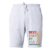 Best Papa By Par Golf T Shirt Fleece Short | Artistshot