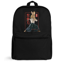 Japanese Samurai Ninja Bunny Rabbit Kawaii Tattoo Graphic Backpack | Artistshot