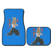 Japanese Samurai Ninja Bunny Rabbit Kawaii Tattoo Graphic Full Set Car Mats | Artistshot