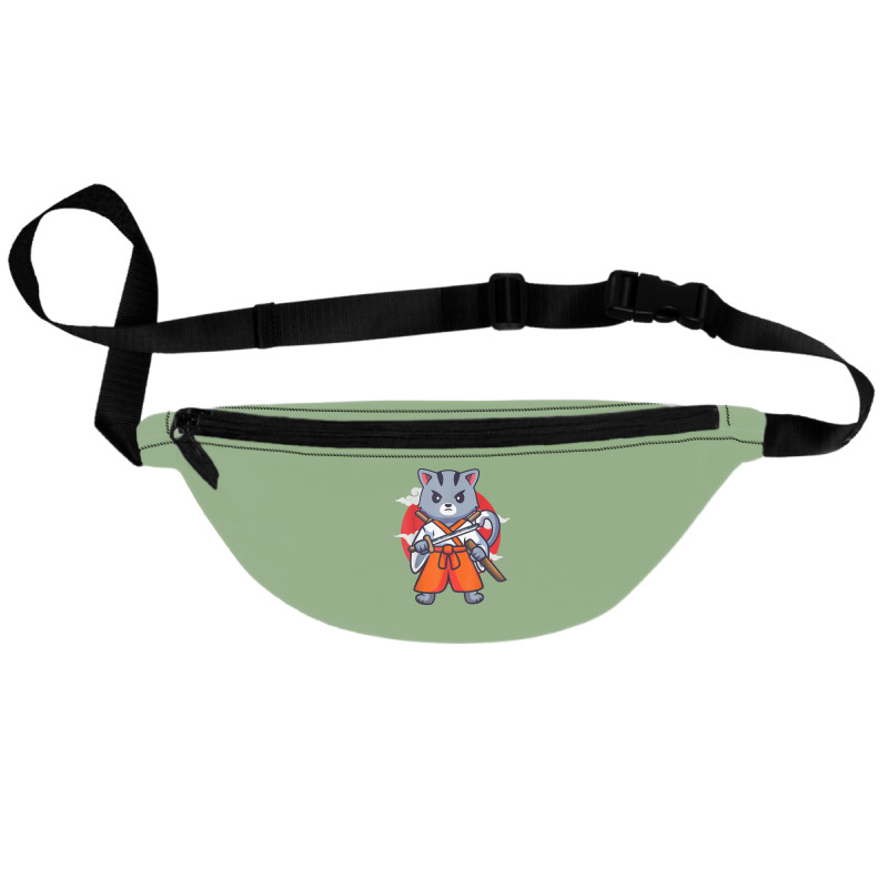 Japanese Samurai Ninja Cat Kawaii Anime Fanny Pack | Artistshot