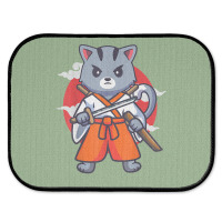 Japanese Samurai Ninja Cat Kawaii Anime Rear Car Mat | Artistshot