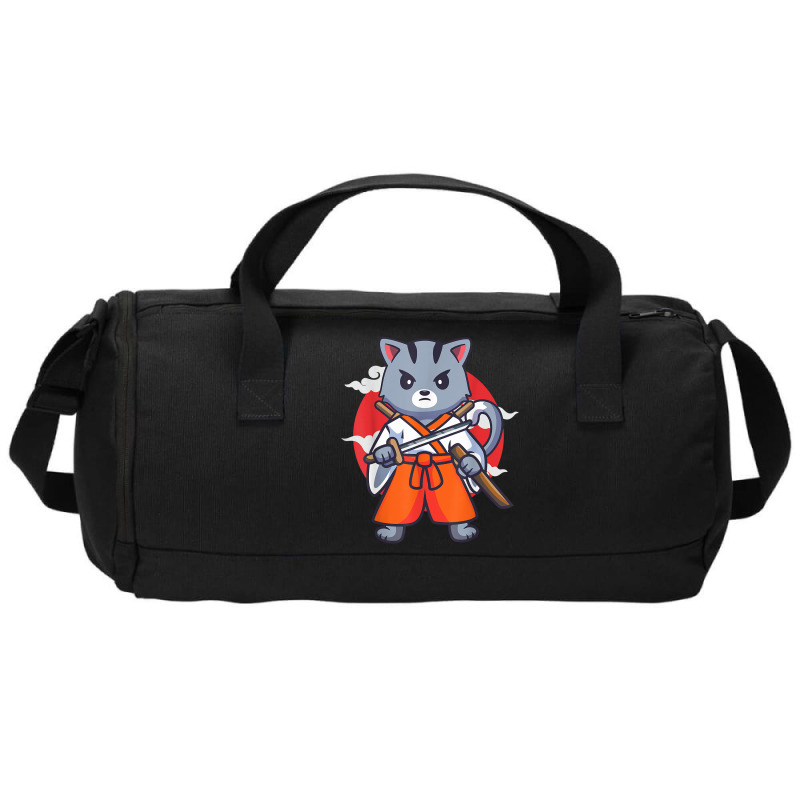 Japanese Samurai Ninja Cat Kawaii Anime Duffel Bag | Artistshot