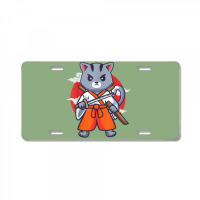 Japanese Samurai Ninja Cat Kawaii Anime License Plate | Artistshot