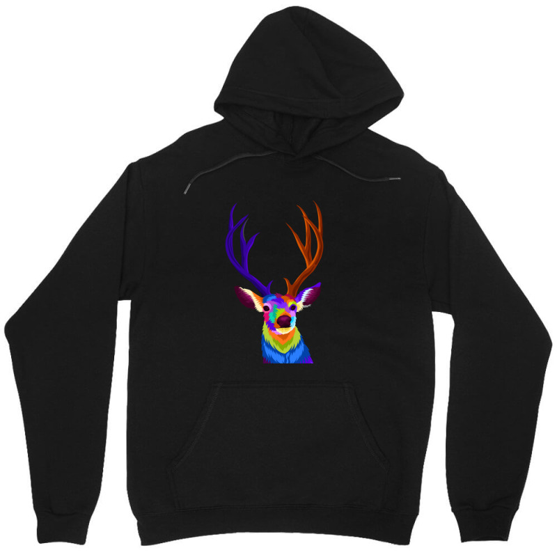 Deer With Pop Art Style Unisex Hoodie | Artistshot