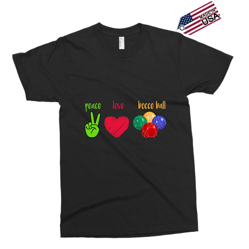 Peace Love Bocce Ball Exclusive T-shirt | Artistshot