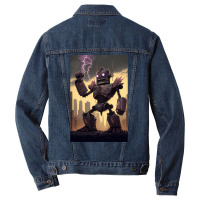 Giant Robot Attacking The City   Japanese Style Men Denim Jacket | Artistshot