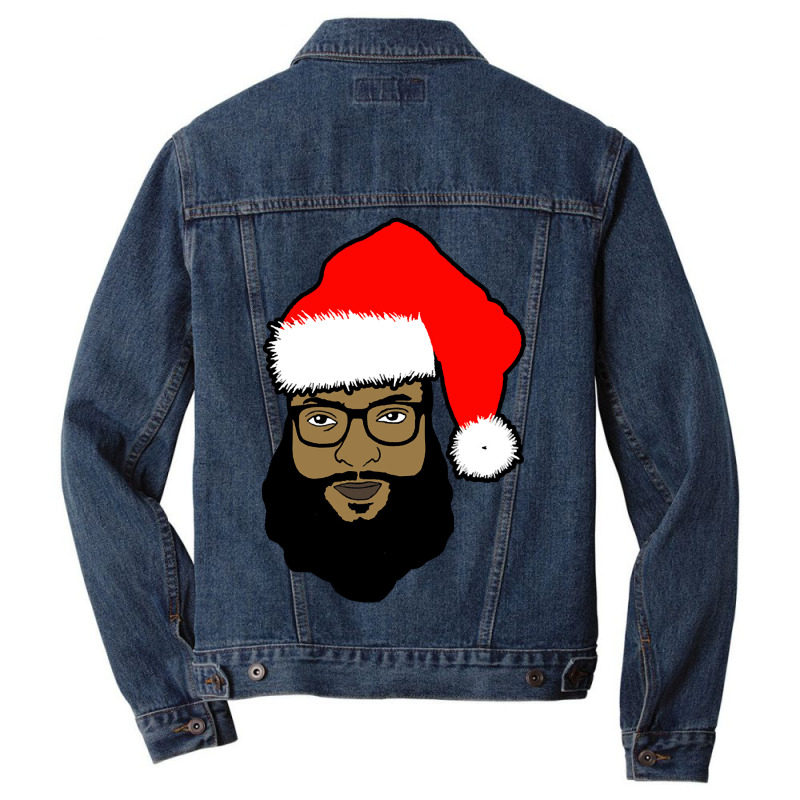 Black Santa Men Denim Jacket | Artistshot