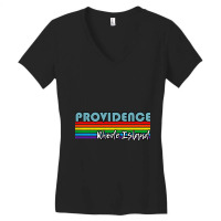 Providence Rhode Island Pride Shirt Providence Lgbt Gift Lgbtq Support Women's V-neck T-shirt | Artistshot