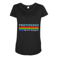 Providence Rhode Island Pride Shirt Providence Lgbt Gift Lgbtq Support Maternity Scoop Neck T-shirt | Artistshot