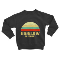 Bigelow Arkansas Vintage Retro Sunset Toddler Sweatshirt | Artistshot