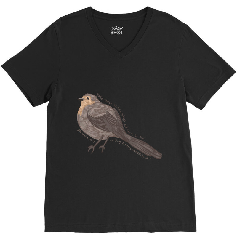 Blackbird V-neck Tee | Artistshot