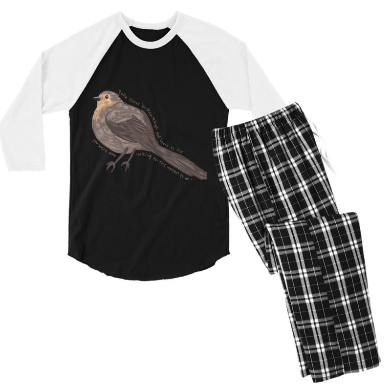 Blackbird Men's 3/4 Sleeve Pajama Set | Artistshot