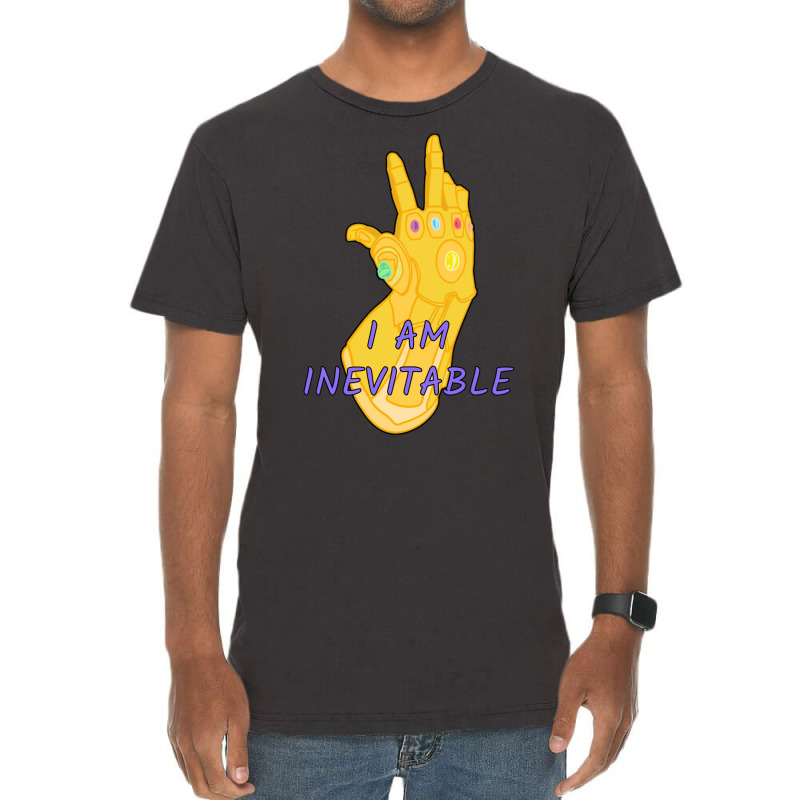 Thanos   I Am Inevitable Vintage T-Shirt by zealotperkkao | Artistshot