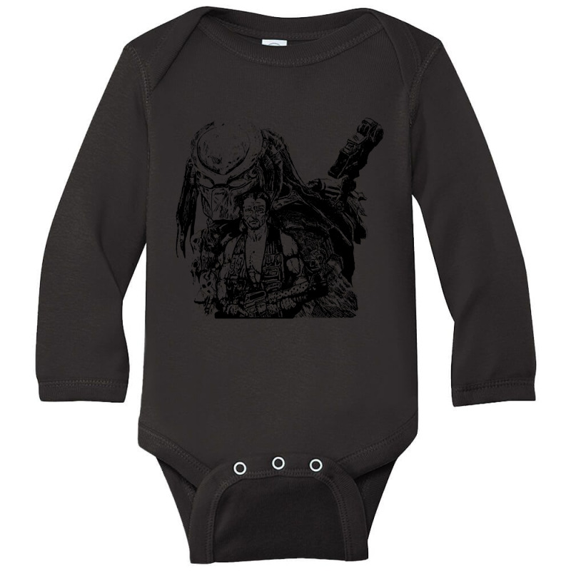 Predator Long Sleeve Baby Bodysuit by cubicgetting01 | Artistshot