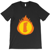 Superhero Letter I Fire Insignia T-shirt | Artistshot