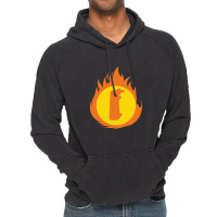 Superhero Letter I Fire Insignia Vintage Hoodie | Artistshot