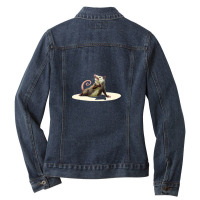 Amateur Opossum Actress Ladies Denim Jacket | Artistshot