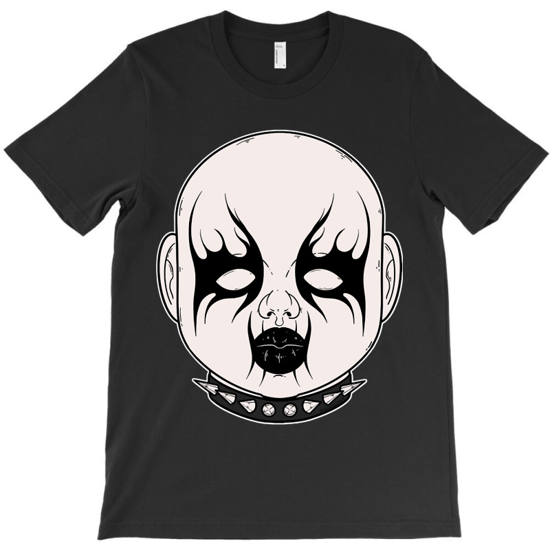 Black Metal Doll Head 2 T-shirt | Artistshot