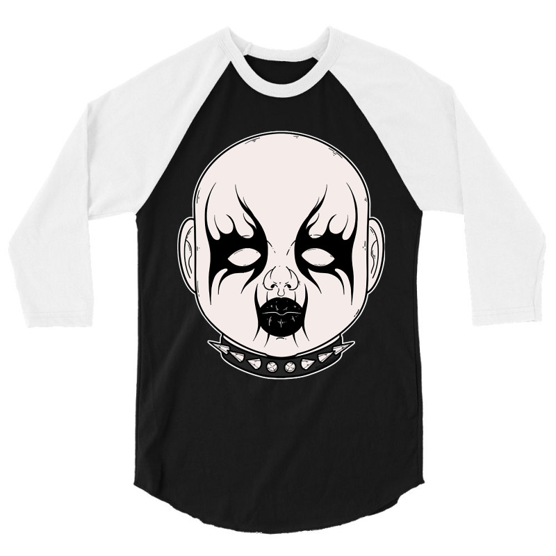 Black Metal Doll Head 2 3/4 Sleeve Shirt | Artistshot