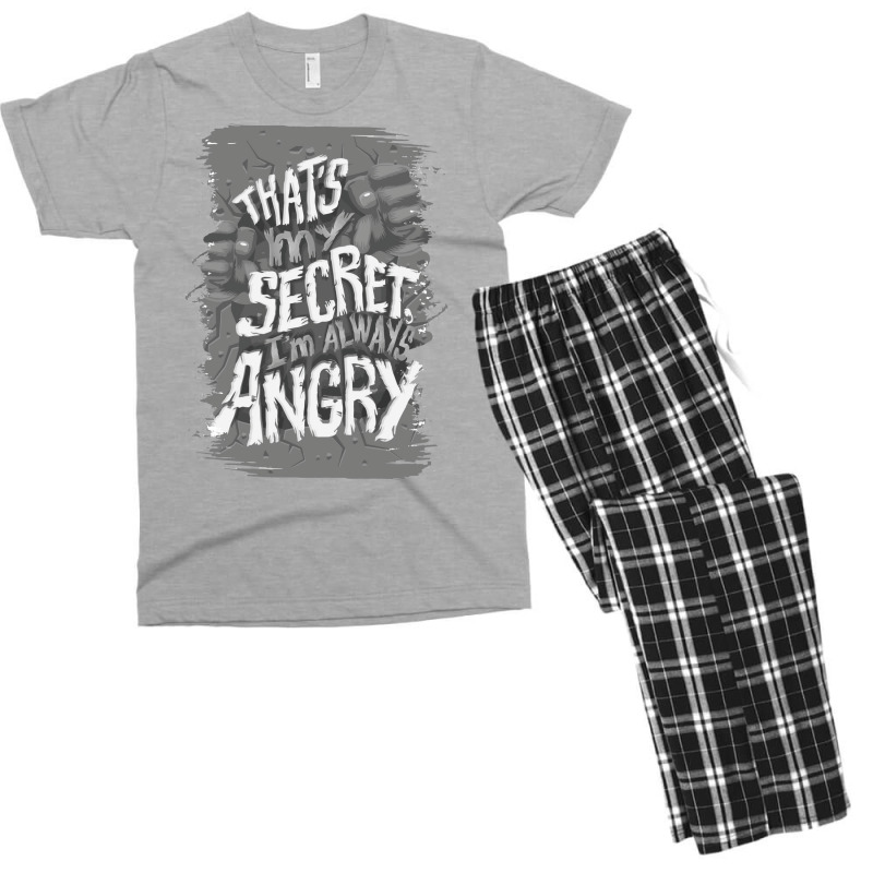 That's My Secret! I'm Always Angry! Men's T-shirt Pajama Set by zealotperkkao | Artistshot